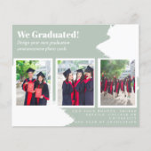 BUDGETフォトコラージュ卒業アナウンスカード (正面)