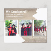 BUDGETフォトコラージュ卒業アナウンスカード (正面)