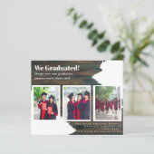 BUDGETフォトコラージュ卒業アナウンスカード (スタンド正面)