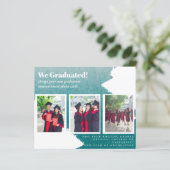 BUDGETフォトコラージュ卒業アナウンスカード (スタンド正面)
