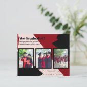 BUDGETフォトコラージュ卒業アナウンスカード (スタンド正面)