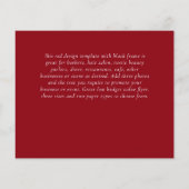 BUDGETフォトコラージュ卒業アナウンスカード (裏面)