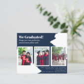 BUDGETフォトコラージュ卒業アナウンスカード (スタンド正面)