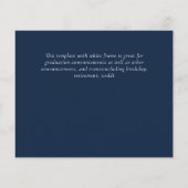 BUDGETフォトコラージュ卒業アナウンスカード (裏面)