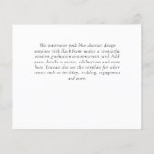 BUDGETフォトコラージュ卒業アナウンスカード チラシ (裏面)