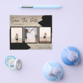 BUDGETフォトコラージュ救の日結婚付のモダン値 チラシ (シングル)