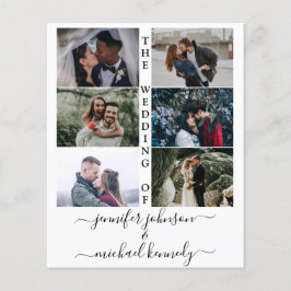 Budgetフォトコラージュ結婚式招待状 モダン
