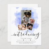 BUDGETフォトコラージュ誕生のお知らせ (正面/裏面)