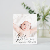 Budgetフォトスクリプトの誕生のお知らせ (スタンド正面)