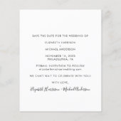 Budgetフォトセーブ・ザ・デート案内 (裏面)