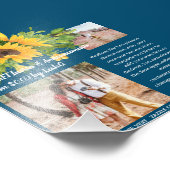 BUDGETフォトヒマワリ文字テンプレート招待状ANY フォトプリント            (角)