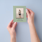 BUDGETフォト救デート – モノクロSage Green チラシ (手)