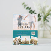 BUDGETフォト救結婚式招待状日QRコード (スタンド正面)