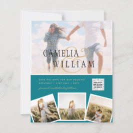 BUDGETフォト救結婚式招待状日QRコード