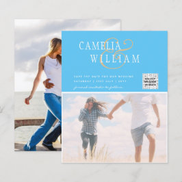 BUDGETフォト救結婚式招待状日QRコード