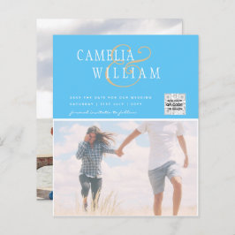 BUDGETフォト救結婚式招待状日QRコード