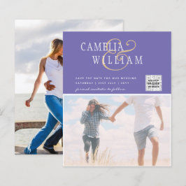 BUDGETフォト救結婚式招待状日QRコード