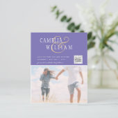 BUDGETフォト救結婚式招待状日QRコード (スタンド正面)