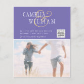 BUDGETフォト救結婚式招待状日QRコード (正面)