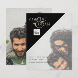 BUDGETフォト救結婚式招待状日QRコード