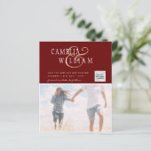 BUDGETフォト救結婚式招待状日QRコード (スタンド正面)