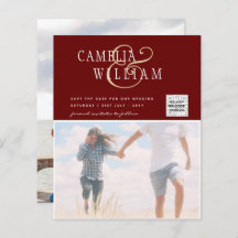 BUDGETフォト救結婚式招待状日QRコード