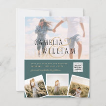 BUDGETフォト救結婚式招待状日QRコード