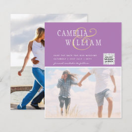 BUDGETフォト救結婚式招待状日QRコード