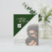 BUDGETフォト救結婚式招待状日QRコード (スタンド正面)