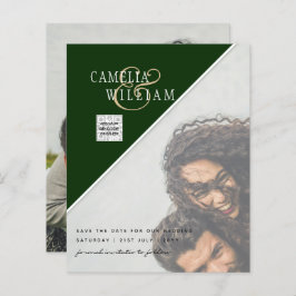 BUDGETフォト救結婚式招待状日QRコード