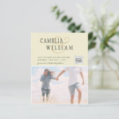 BUDGETフォト救結婚式招待状日QRコード (スタンド正面)