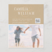 BUDGETフォト救結婚式招待状日QRコード (正面)