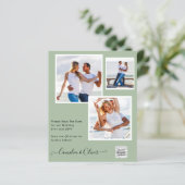 BUDGETフォト救結婚式招待状日QRコード (スタンド正面)