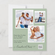 BUDGETフォト救結婚式招待状日QRコード