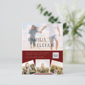 BUDGETフォト救結婚式招待状日QRコード (スタンド正面)