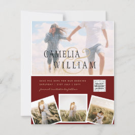 BUDGETフォト救結婚式招待状日QRコード