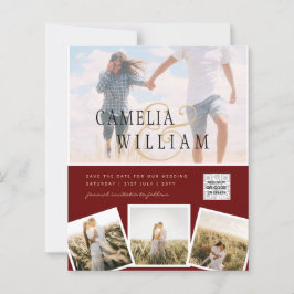 BUDGETフォト救結婚式招待状日QRコード