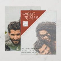 BUDGETフォト救結婚式招待状日QRコード