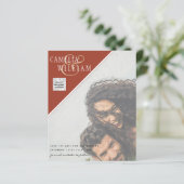 BUDGETフォト救結婚式招待状日QRコード (スタンド正面)