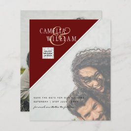 BUDGETフォト救結婚式招待状日QRコード