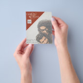 BUDGETフォト救結婚式招待状日QRコード チラシ (手)