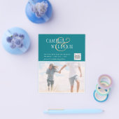 BUDGETフォト救結婚式招待状日QRコード チラシ (シングル)