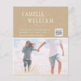 BUDGETフォト救結婚式招待状日QRコード チラシ