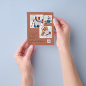 BUDGETフォト救結婚式招待状日QRコード チラシ (手)