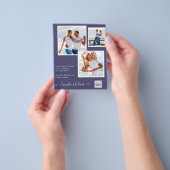 BUDGETフォト救結婚式招待状日QRコード チラシ (手)