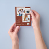 BUDGETフォト救結婚式招待状日QRコード チラシ (手)