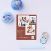 BUDGETフォト救結婚式招待状日QRコード チラシ (シングル)