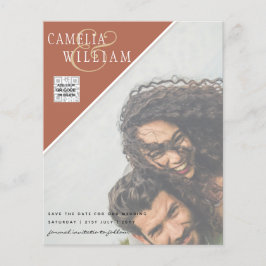 BUDGETフォト救結婚式招待状日QRコード チラシ