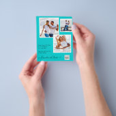 BUDGETフォト救結婚式招待状日QRコード チラシ (手)