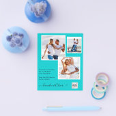 BUDGETフォト救結婚式招待状日QRコード チラシ (シングル)